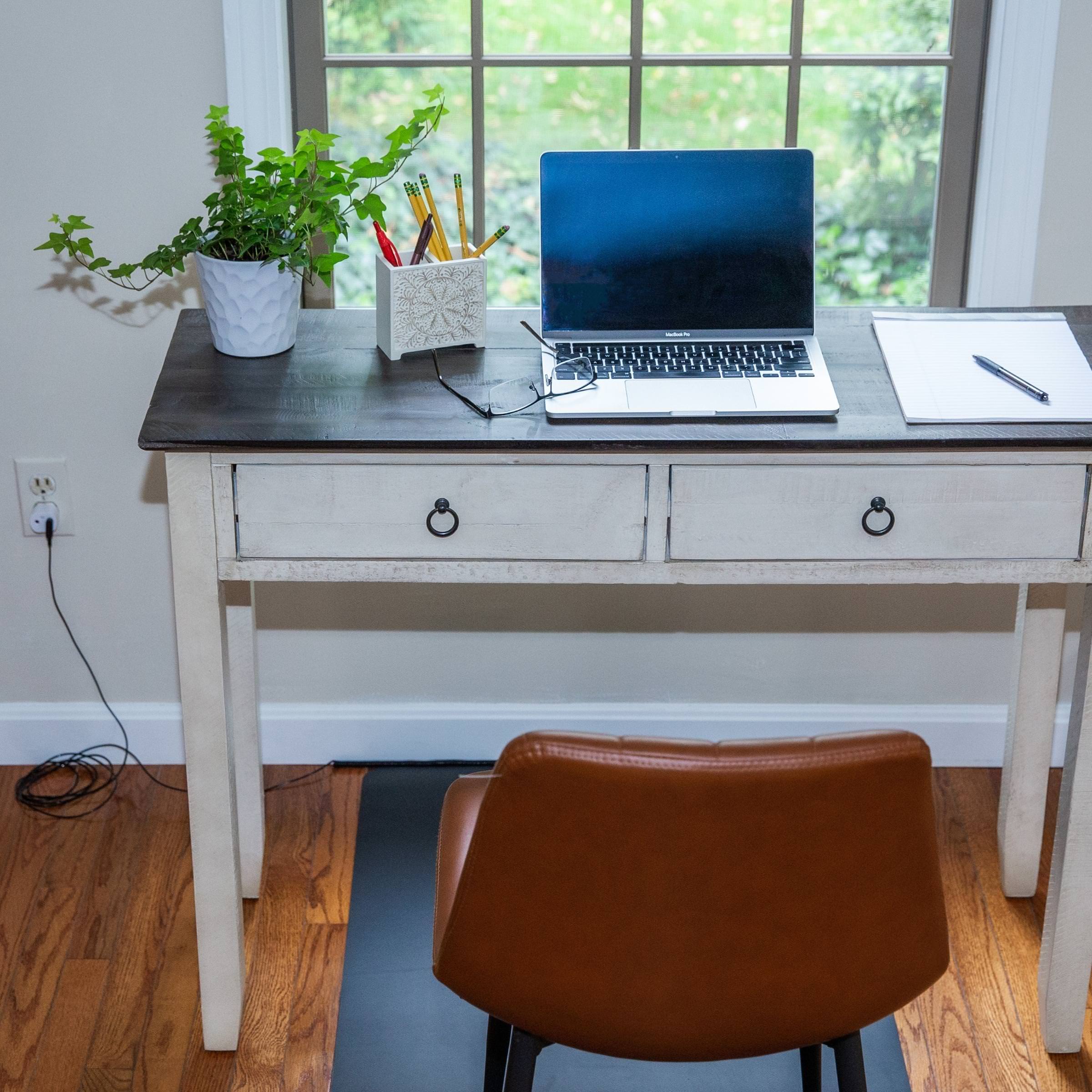 Use the grounded Earthing Floor Mat vertically at your home office or workplace. (6653804871793)